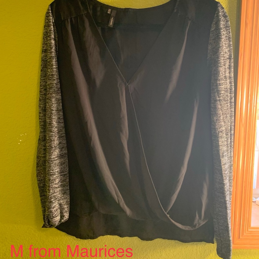 Maurices Patterned Chiffon Blouse